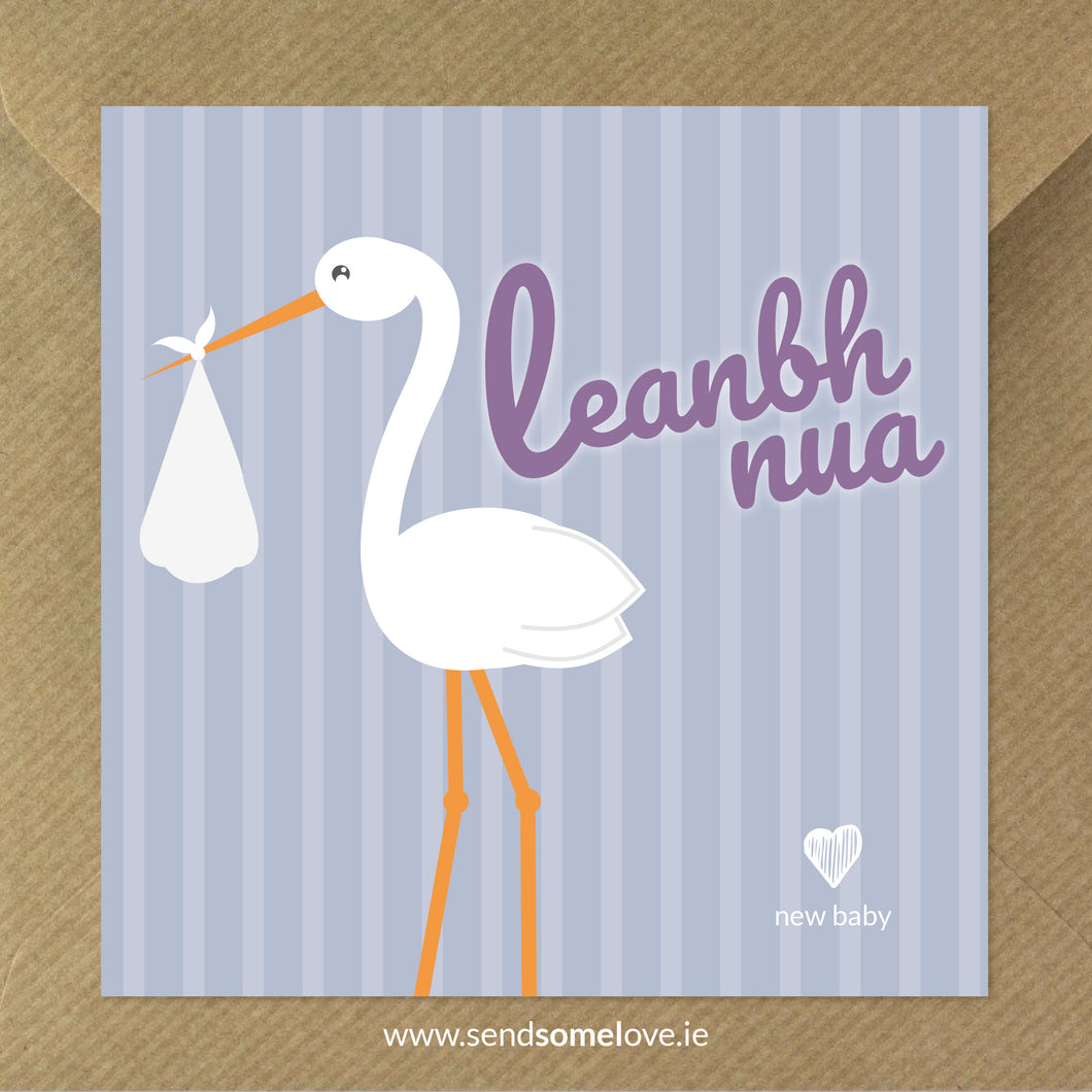 Leanabh Nua. New Baby.  Cards for all Occasions