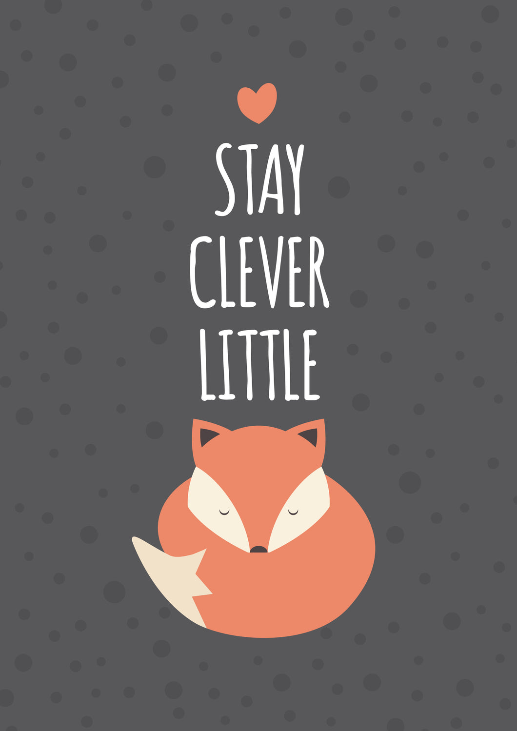 Stay Clever Little Fox A4 Kids Prints