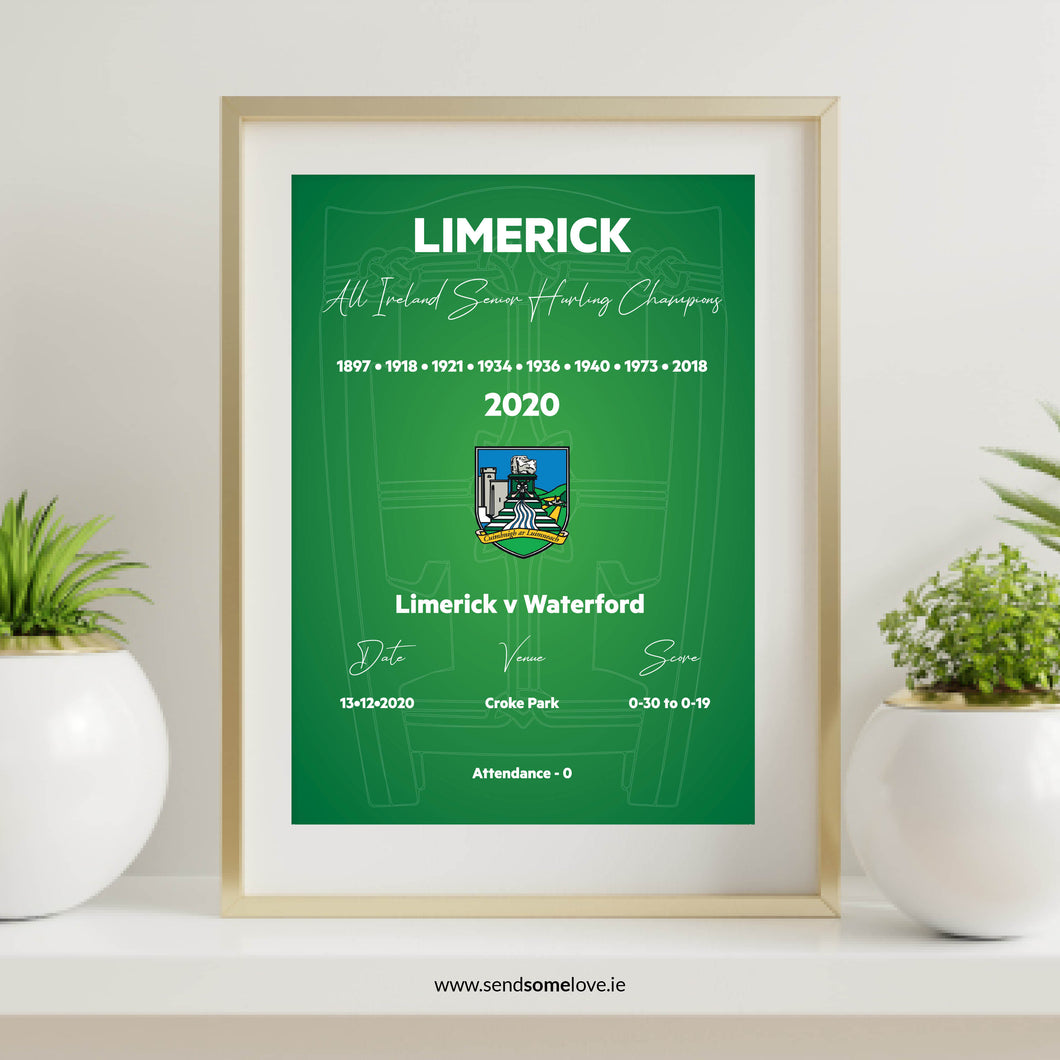 Limerick Hurling Champions 2020 Print