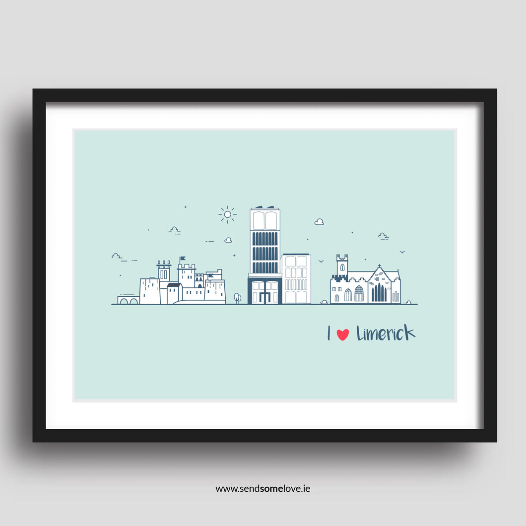 Copy of I Love Limerick  Prints for all Occasions  2023 Blue