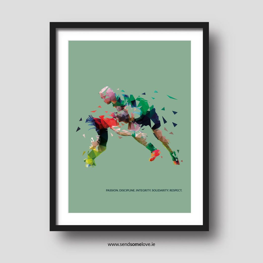 Passion. Discipline. Integrity. Solidarity. Respect. Rugby Prints for Occasions