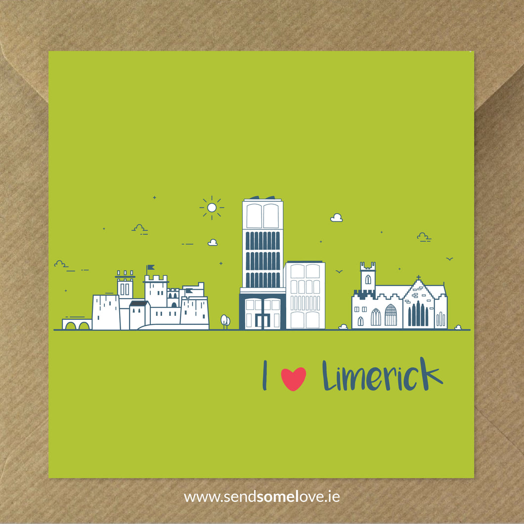 I Love Limerick - Birthday Cards 2023 Green