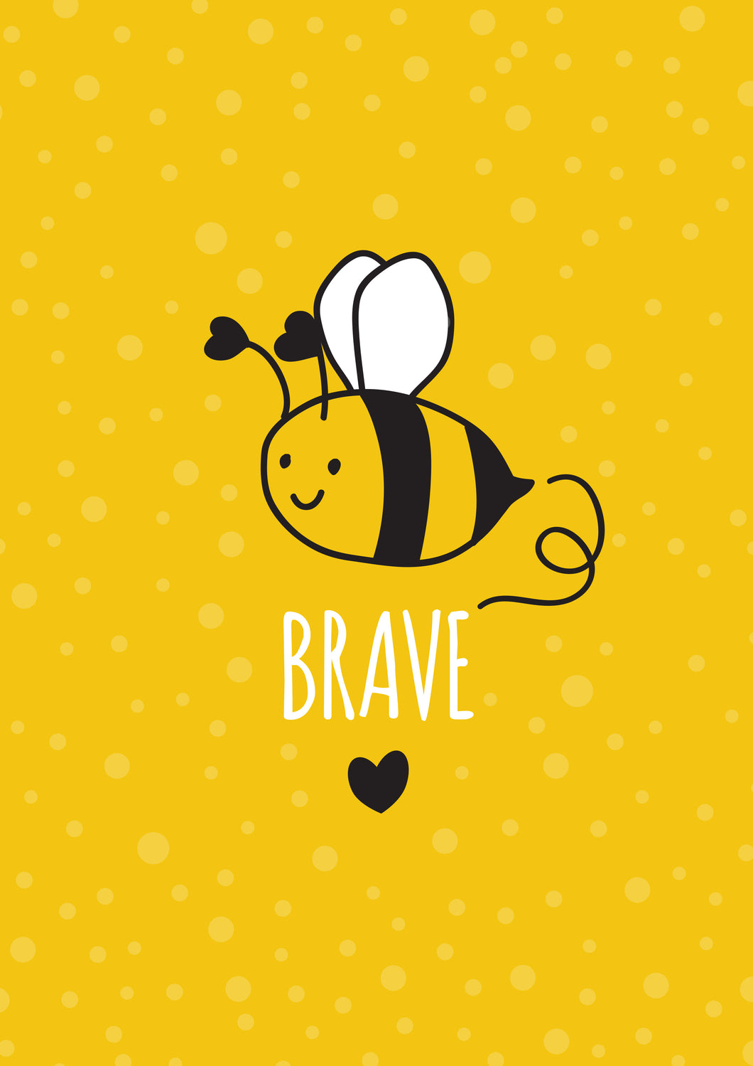 Bee Brave A4 Kids Prints