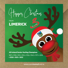 Load image into Gallery viewer, Limerick Hurling Christmas Card A
