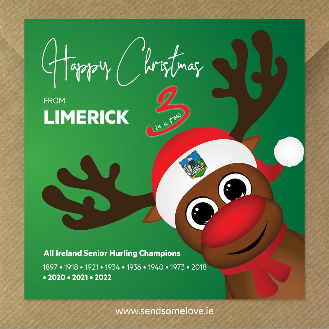 Limerick Hurling Christmas Card A