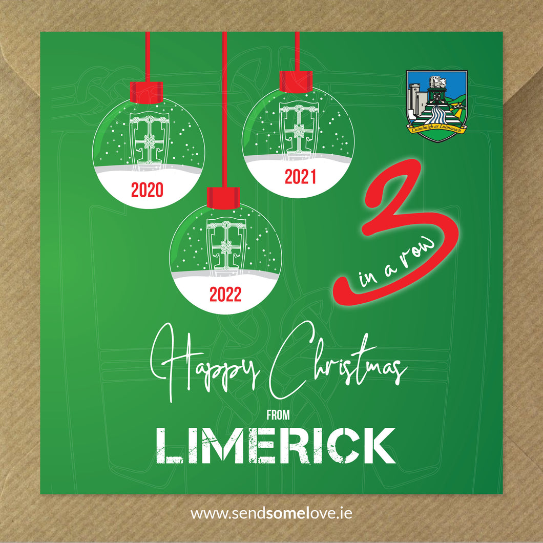 Limerick Hurling Christmas Card B