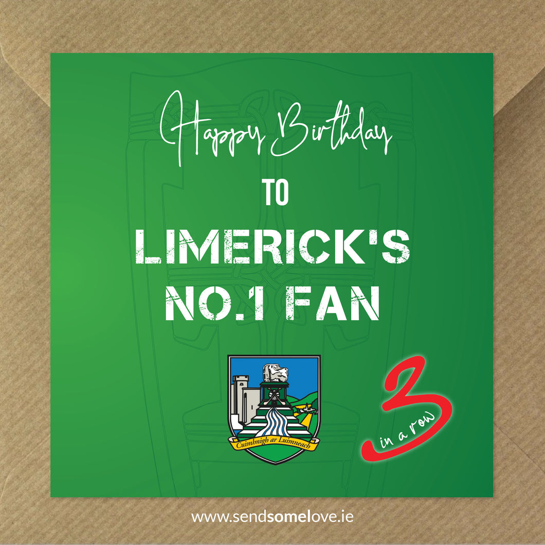 Limerick Hurling Birthday Cards